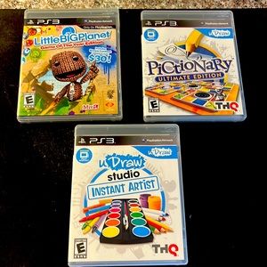 PS3 video games.  Three game package